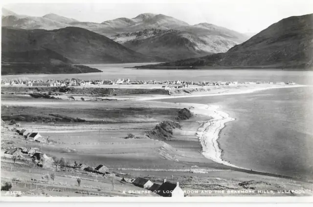 postcard - Ullapool - a glimpse of loch broom and the braemore hills