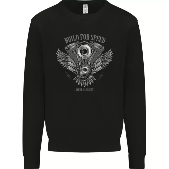 Built for Speed Biker Motorcycles Motorbike Mens Sweatshirt Jumper