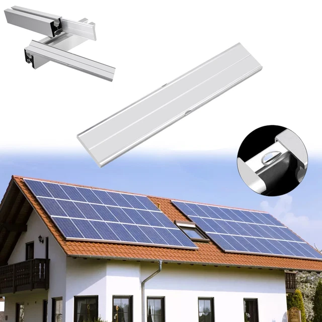 Solar Schienenverbinder Profilverbinder Einschubverbinder für 40x40 Solarprofil