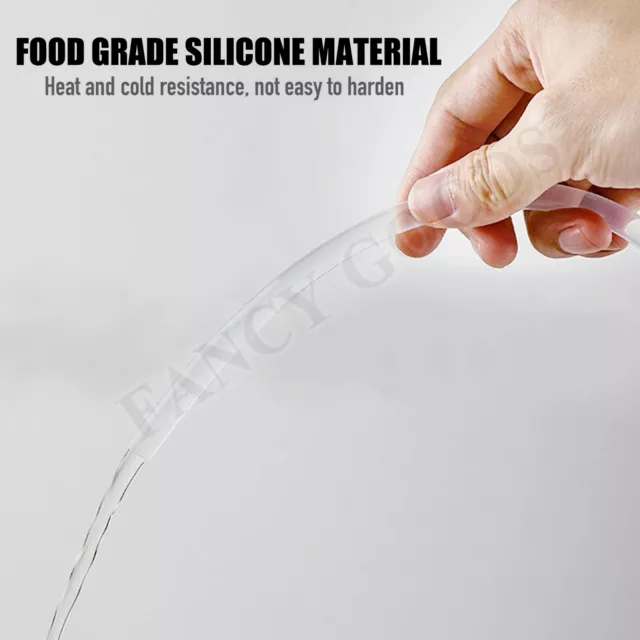 Food Grade Clear Silicone Rubber / PVC Tube Hose Pipe Transparent Soft AU 3