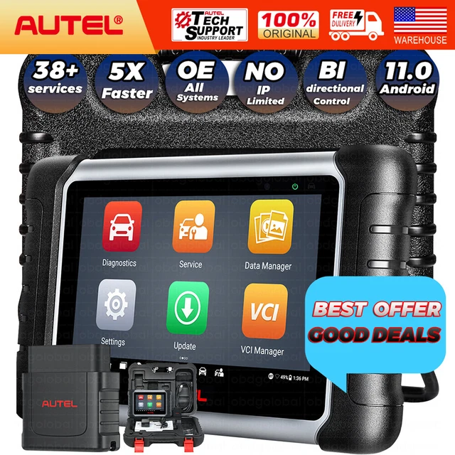 AUTEL SCANNER MAXICOM MK808BT PRO Android 11 Bi-Directional Control ...