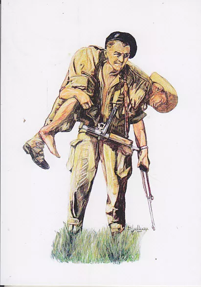 C1 Carte Postale  DESSIN JULLIAN -  PARACHUTISTE  INDOCHINE - 35