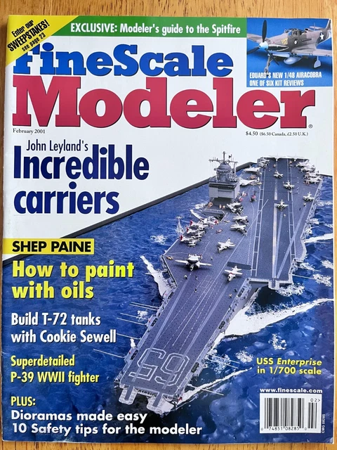 Models Us 2001 AIRCRAFT CARRIER MODEL Diorama Collection, Feb 2001 Fine Scale Modeler ...