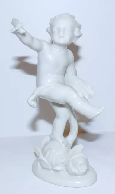 Vintage Metzler & Ortloff Porcelain Cherub Putti Four Seasons Summer 5" Figurine