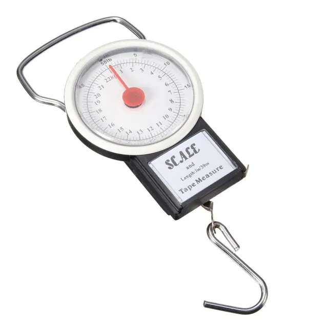 Portable Fish Luggage Weighing Scale Hanging Hook Scale with 1 m Measure Tape