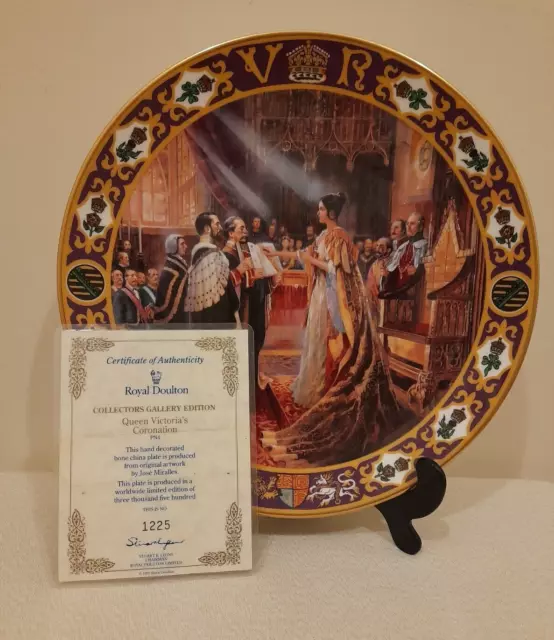 Royal Doulton Kings and Queens of the Realm Queen Victoria's Coronation Plate