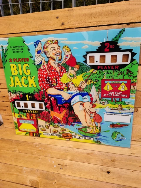 Big Jack Gottlieb backglass reproduction Fan-tas-tic