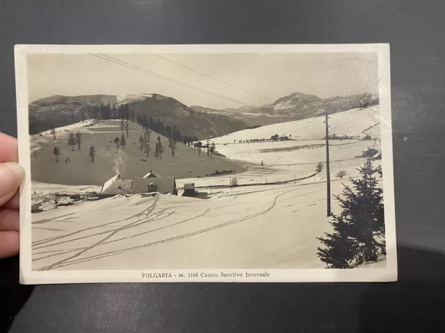 Cartolina Folgaria Campo Sportivo Invernale Non Viaggiata 99