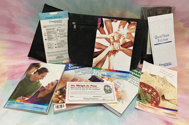 Weight Watchers Gire Gire Quik Trak Kit Paquete Buscador de Puntos Tarjeta-Deslizamiento