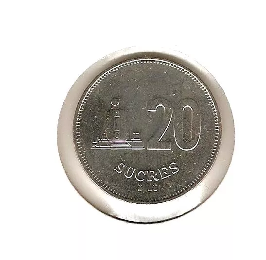 1991 ECUADOR Coin 20 SUCRE