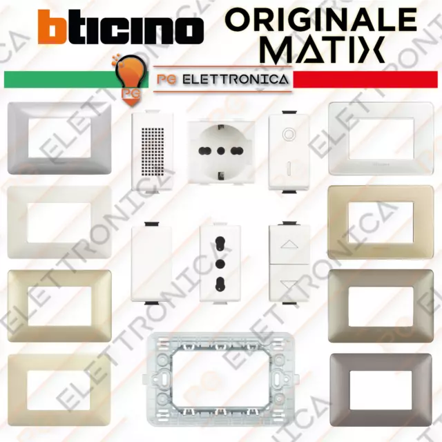 Bticino Serie Matix Originale Usb Presa Pulsanti Interruttori Placche Deviatori