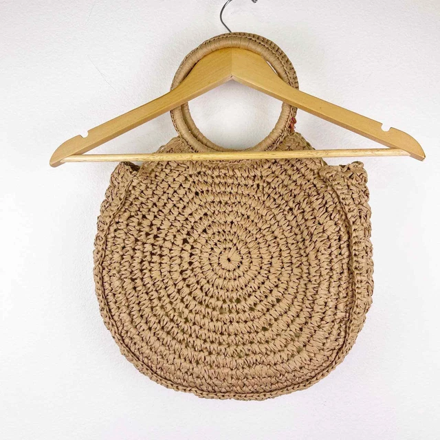 NEUF sac à paille Pom Pom gland collection studio poignée supérieure sac à main doublé 2
