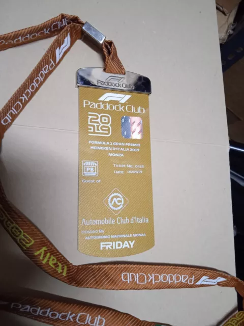 GP Monza Pass 2019 Paddock Club