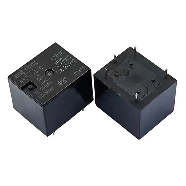 SONG CHUAN 833H-1C-C 5VDC 9VDC 12VDC 24VDC 833H-1C-C 7A 250V 5PINs ...
