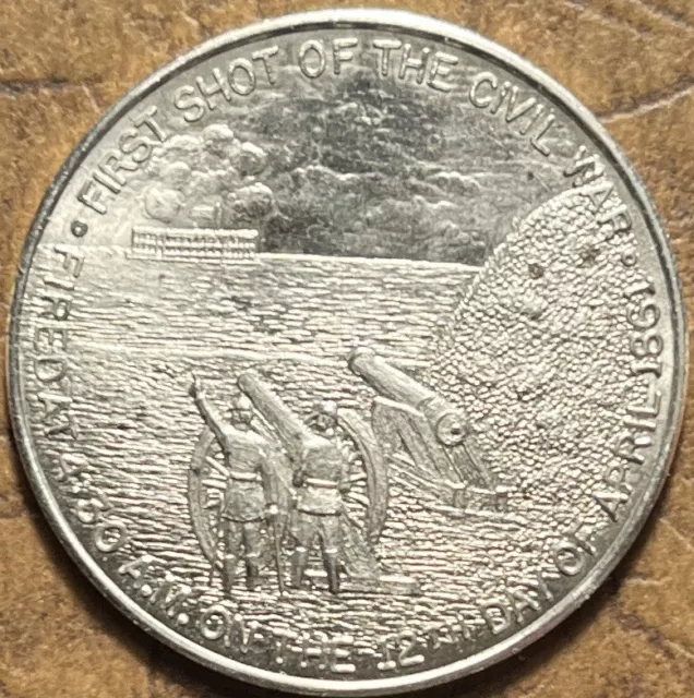 American Civil War Battle Of Bull Run First Shut 1861 / 1961- Medal Item # Ait