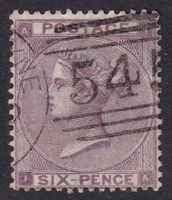 GREAT BRITAIN 1862-64 QV 6d Lilac SG 84 Used (CV £140)