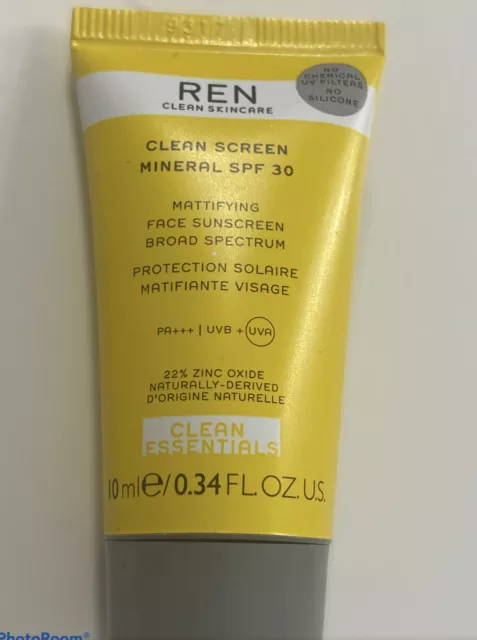 Clean Screen Mineral Lsf30 Ren Clean Skincare Reisegrösse 10Ml