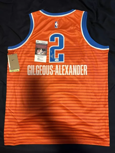 Shai Gilgeous Alexander Oklahoma City Thunder Autograph Signed Jersey JSA COA