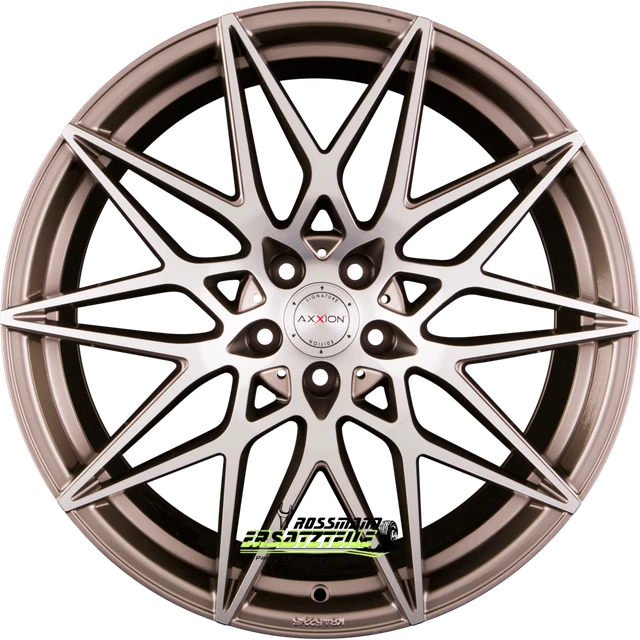 AXXION AX9 PLATIN grau hochglanzpoliert 8.5x19 ET35 - LK5/120 ML72.6 ...
