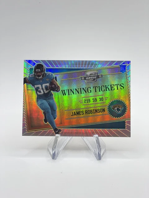 2020 Panini Contenders Optic James Robinson Winning Ticket Silver #WT20 Jaguars