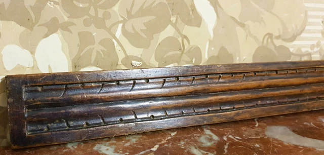 Victorian wood carving pediment trim Antique french architectural salvage