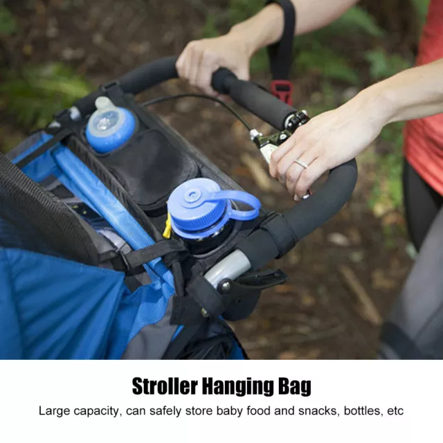 Kids Baby Stroller Pram Pushchair Tray Hanging Bag Bottle Cup Holder HG