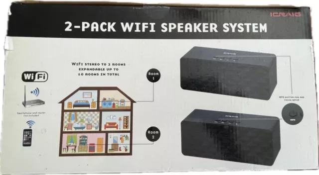 2 Pack WiFi Speaker System