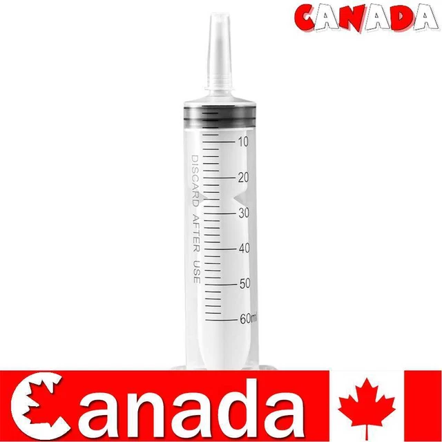 60ml Feeding Syringe Nutrient Sterile Plastic Syringe for Industrial Hydroponics