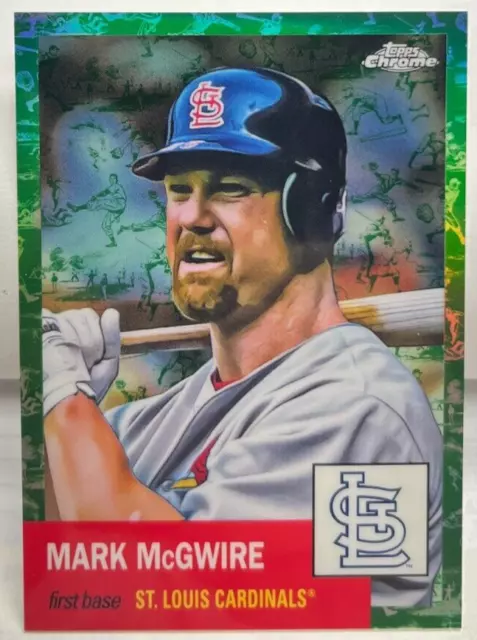 Mark Mcgwire Moneta 2022 Topps Chrome Platino Anniversa Toile Bianco/Verde - /99