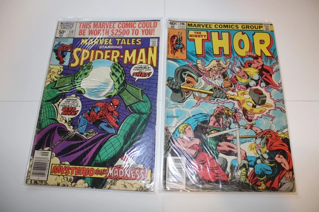 Bronze Age Mysterio Madness! Spider-Man Marvel Tales #119 &THE MIGHTY THOR #296