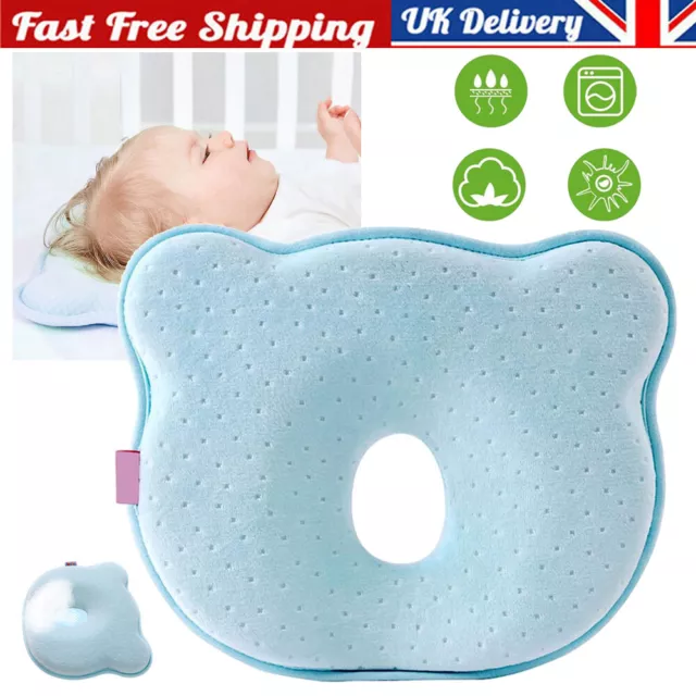 Baby Pillow 3D Head Shaping Pillow Memory Foam Infant Pillow Prevent Flat Head