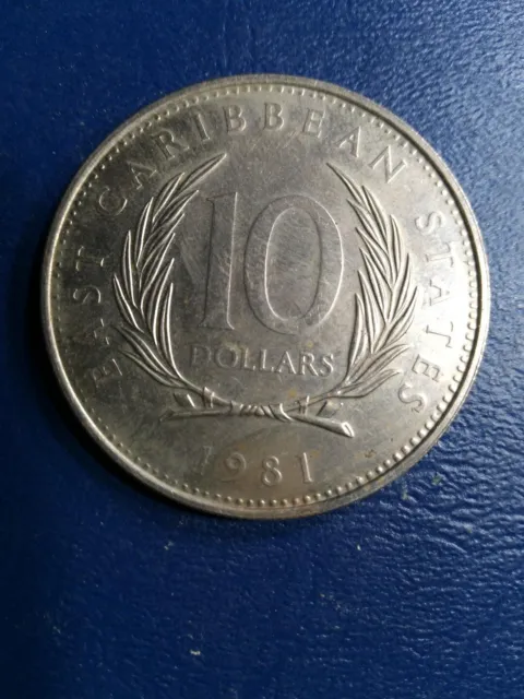 1981 East Caribbean States $10 FAO World Food Day LOW MINTAGE COIN!