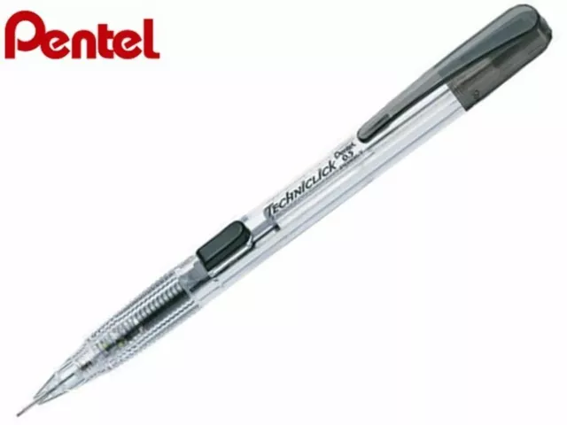 BLACK Pentel Techniclick Mechanical Pencil 0.5mm PD105TA