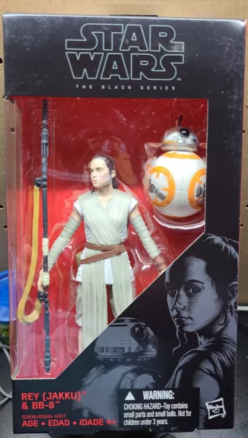 Hasbro Star Wars The Black Series 6-Inch Rey Jakku and BB-8 Action Figure