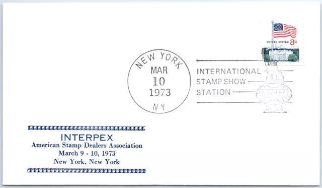 U.s. Special Event Cancellation International Stamp Show Interpex New York 1973