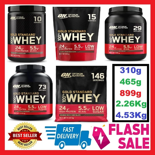 OPTIMUM NUTRITION GOLD Standard 100 Whey Protein Powder 899g /2.26kg