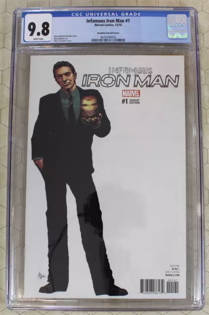 INFAMOUS IRON MAN #1 CGC 9.8 (2016) Deodato VARIANT cover (Marvel Comics)!!