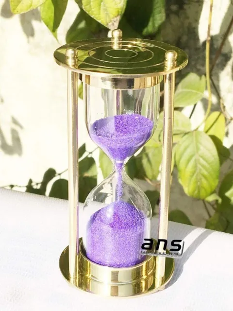 Sand Timer Hour Glass 1 Minute Solid Brass Direct Manufacturer Old time Clock