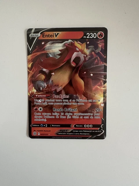 CARTE POKÉMON ENTEI V 22/172 - Stars Etincelantes EB9 FR EUR 1,00 ...