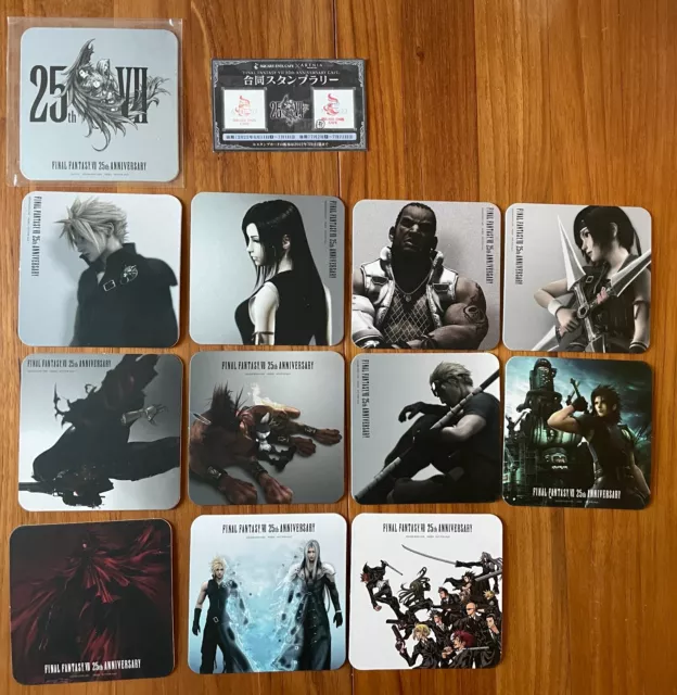 Square Enix Cafe Tokyo Final Fantasy 7 25th Anniversary Drink Coaster Set