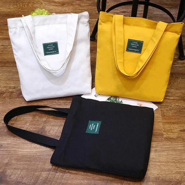 1 Stück Weich Leinen Große Kapazität Damen Einkaufstasche Täglich Use Handtasche