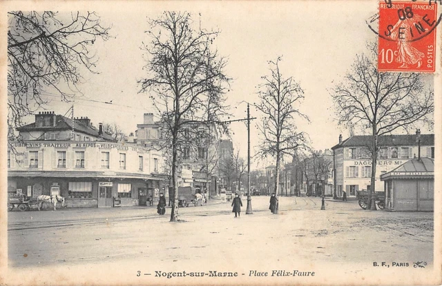 Cpa 94 Nogent Sur Marne / Place Felix Faure