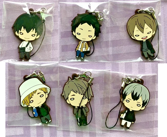 Haikyuu Nitotan Rubber Strap Day Off Kageyama Akaashi Konoha Atsumu Osamu Kita