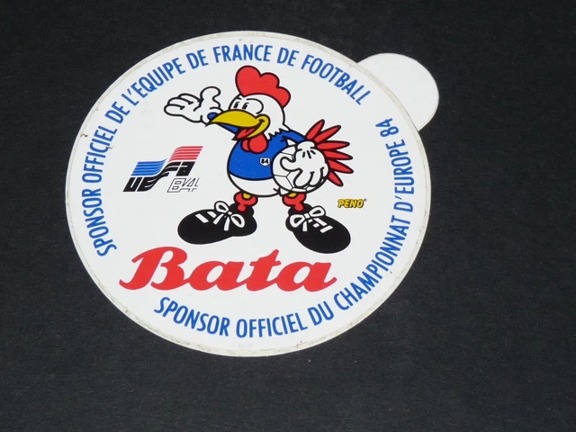 Autocollant Publicitaire Bata - Coupe Du Monde Football 1986 Mexique - Vintage Rare