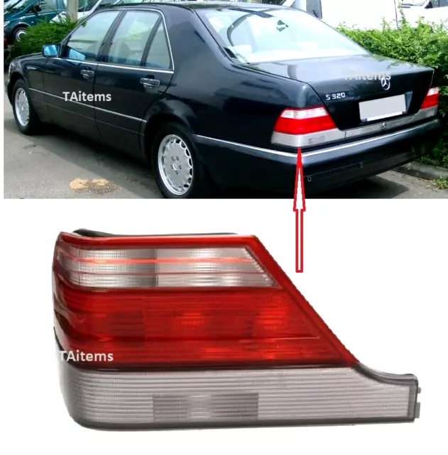 REAR TAIL LEFT OUTER LIGHT LAMP fits for MERCEDES-BENZ S W140 1996-1998