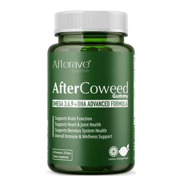 AfterCoweed Gummy, Omega 3,6,9, DHA Nervous Health and Brain Function Formula