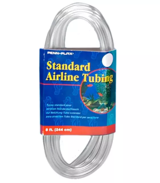 Fish Tank Airline Tubing Air Line Pump Hose Aquarium Flexible Clear Plastic Tube