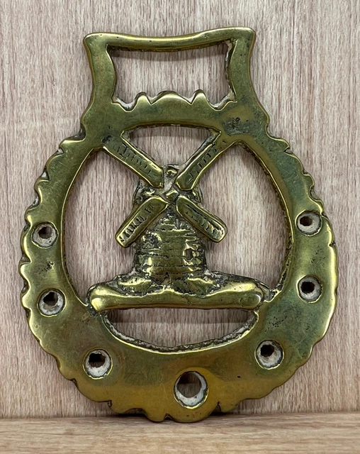 Brass Windmill Horse Harness Tack Medallion Bridle Saddle Ornament