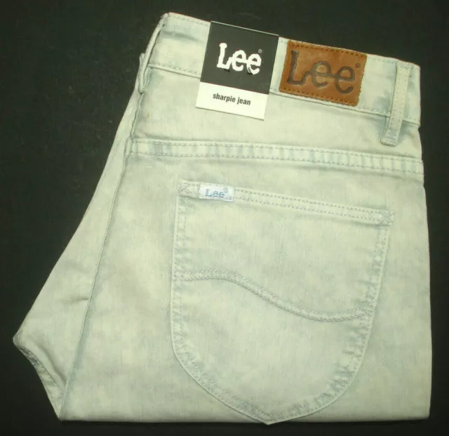 Lee BNWT Womens Size 13 Measured W29 X L29 Sharpie Ghost Grey Denim Jeans