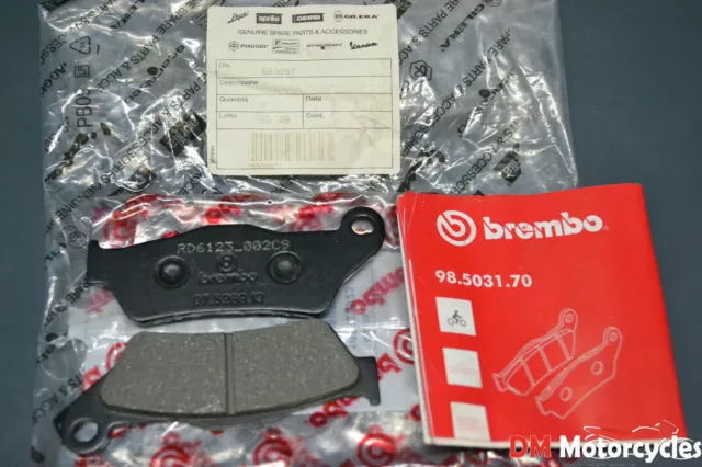 Piaggio genuine x9 nexus 500 srv gp 800 Brembo front disk brake pads pn 650097